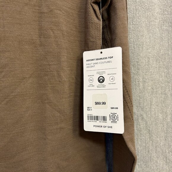 Athleta Ascent Seamless Top women's size Medium NWT - Picture 3 of 5